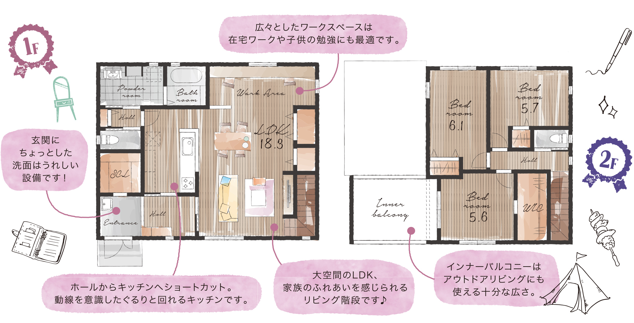 PLAN2　間取り図