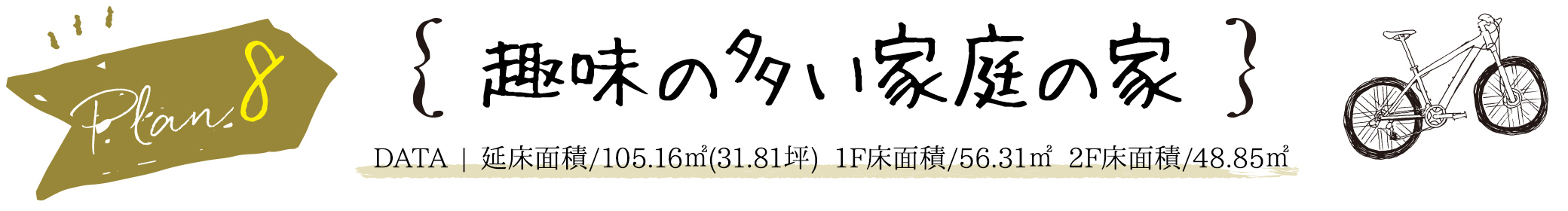 PLAN8　趣味の多い家庭の家
